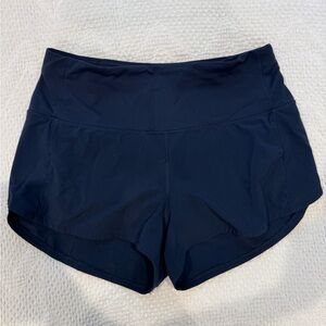Lululemon Speed Up High-Rise Lined Shorts 2.5” Size 6 True Navy